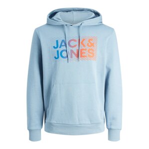 JACK & JONES Mikina 'RAYMOND'  námořnická modř / světlemodrá / fialová / oranžová