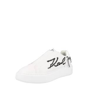 Karl Lagerfeld Slip on boty  bílá / černá