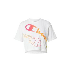 Champion Authentic Athletic Apparel Tričko  bílá / oranžová / pink