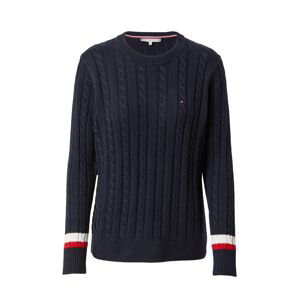 TOMMY HILFIGER Svetr  tmavě modrá / červená / bílá