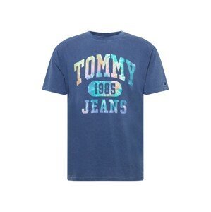 Tommy Jeans Tričko 'Collegiate'  enciánová modrá / mix barev