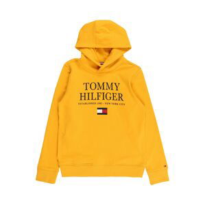 TOMMY HILFIGER Mikina  námořnická modř / zlatě žlutá / červená / bílá