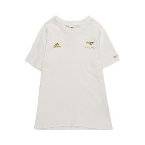 ADIDAS PERFORMANCE Funkční tričko  bílá / zlatá / černá