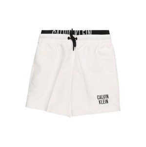 Calvin Klein Swimwear Plavecké šortky  bílá / černá