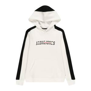 Jack & Jones Junior Mikina  bílá / černá