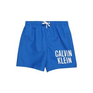 Calvin Klein Swimwear Plavecké šortky  modrá / bílá