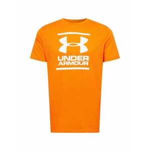 UNDER ARMOUR Funkční tričko 'Foundation'  oranžová / bílá