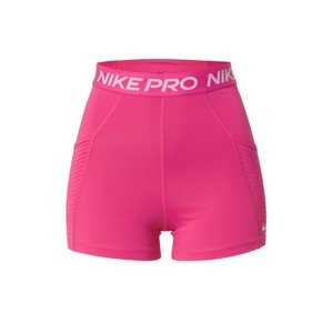 NIKE Sportovní kalhoty  pink / bílá