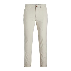 JACK & JONES Chino kalhoty 'Marco'  okrová / světle šedá