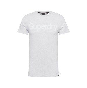 Superdry Tričko  světle šedá / bílá