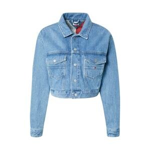 Tommy Jeans Přechodná bunda  modrá džínovina / červená / bílá / námořnická modř