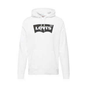 LEVI'S Mikina 'LSE_T3 GRAPHIC HOODIE NEUTRALS'  černá / bílá