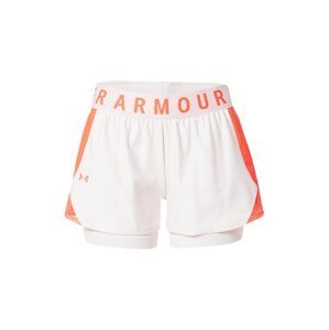 UNDER ARMOUR Sportovní kalhoty 'Play Up'  oranžová / bílá