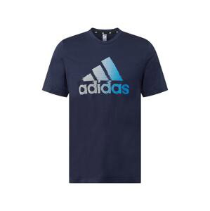ADIDAS PERFORMANCE Funkční tričko  modrá / šedá / noční modrá