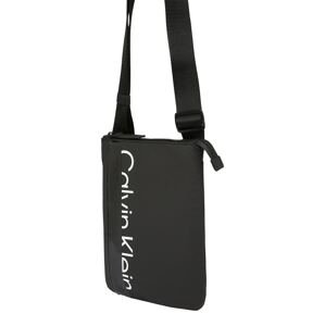 Calvin Klein Taška přes rameno  černá / bílá