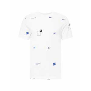 Nike Sportswear Tričko  modrá / černá / bílá