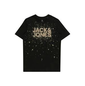 Jack & Jones Junior Tričko  černá / pudrová / barvy bláta