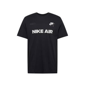 Nike Sportswear Tričko  černá / bílá