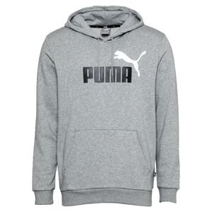 PUMA Sportovní mikina  šedá / černá / bílá