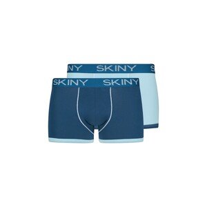 Skiny Boxerky  světlemodrá / tmavě modrá / bílá