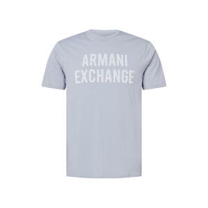 ARMANI EXCHANGE Tričko  světle šedá / bílá