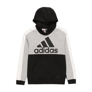 ADIDAS SPORTSWEAR Sportovní mikina  světle šedá / černá / bílá