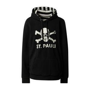 FC St. Pauli Mikina  černá / bílá