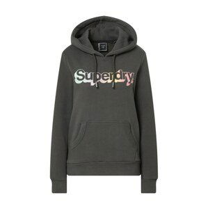 Superdry Mikina  jasně oranžová / černá