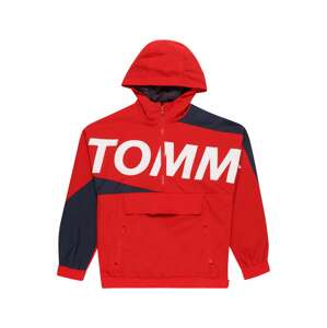 TOMMY HILFIGER Přechodná bunda 'Hero Popover'  námořnická modř / ohnivá červená / bílá