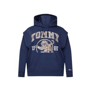 Tommy Jeans Curve Mikina 'COLLEGE TIGER'  námořnická modř / mix barev