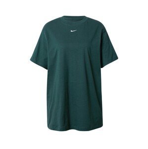 Nike Sportswear Funkční tričko  tmavě zelená / bílá