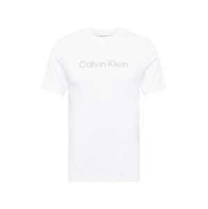 Calvin Klein Tričko  šedá / bílá