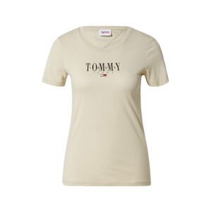 Tommy Jeans Tričko  černá / starobéžová / ohnivá červená / bílá