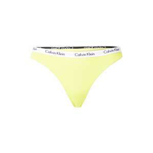 Calvin Klein Underwear Tanga 'CAROUSEL'  žlutá / bílá / černá