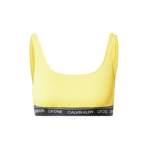 Calvin Klein Swimwear Horní díl plavek  žlutá / černá / bílá