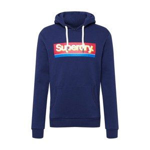 Superdry Mikina  modrá / marine modrá / žlutá / červená / bílá