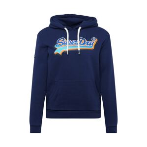 Superdry Mikina  marine modrá / aqua modrá / tmavě modrá / šafrán / bílá