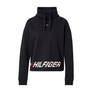 TOMMY HILFIGER Mikina  černá / bílá / červená