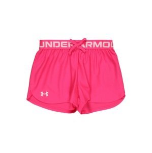 UNDER ARMOUR Sportovní kalhoty 'Play Up'  pink / bílá