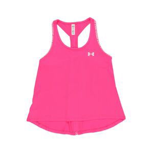 UNDER ARMOUR Sportovní top 'Knockout'  pink / bílá