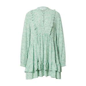 EDITED Košilové šaty 'Bijou'  bílá / modrá / pastelově zelená