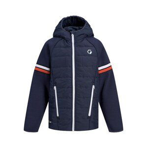 Jack & Jones Junior Přechodná bunda 'Logan'  námořnická modř / bílá / oranžová