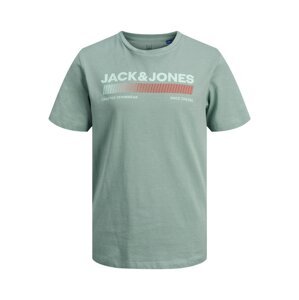 Jack & Jones Junior Tričko 'Raymond'  mátová / šedá / červená
