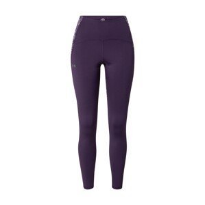 UNDER ARMOUR Sportovní kalhoty 'RUSH'  tmavě fialová / pastelová fialová / šedá