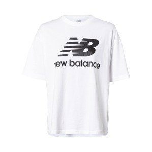 new balance Tričko  černá / bílá