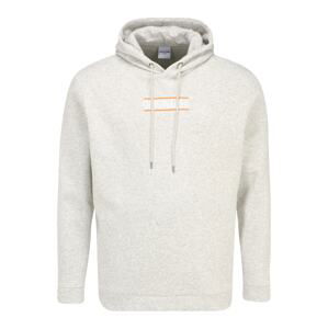 Jack & Jones Plus Mikina  šedý melír / oranžová / bílá