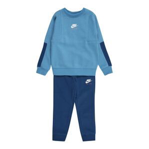 Nike Sportswear Joggingová souprava  kouřově modrá / námořnická modř / bílá / tmavě oranžová
