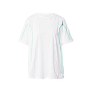 adidas by Stella McCartney Funkční tričko  bílá / zelená