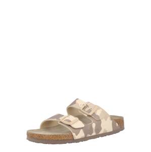 BIRKENSTOCK Pantofle 'Arizona'  šedobéžová / béžová / tělová