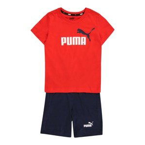 PUMA Tepláková souprava  červená / bílá / noční modrá